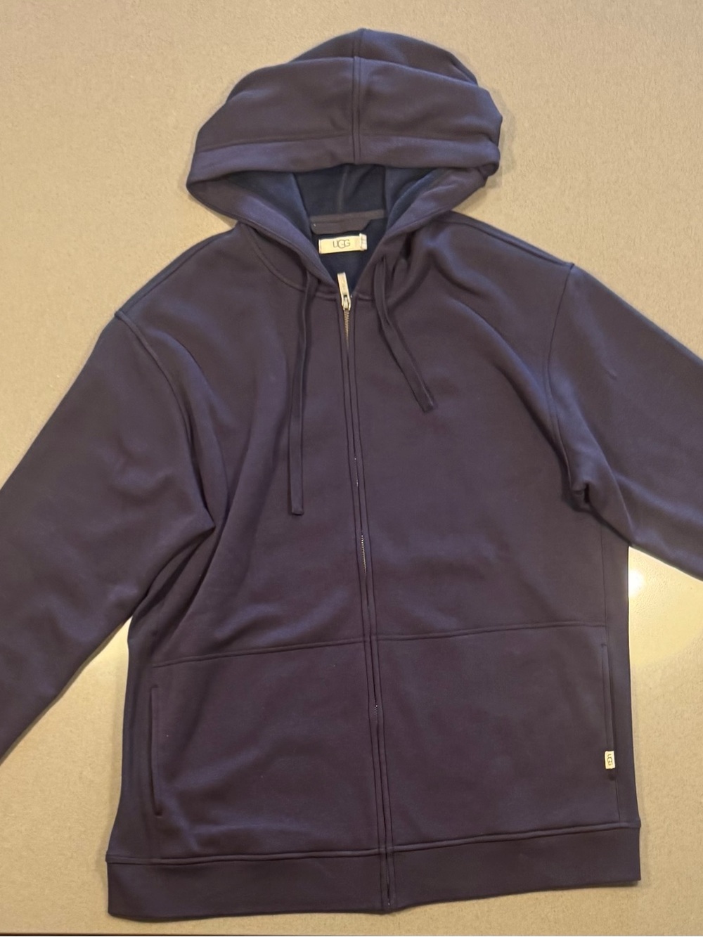 UGG Men's Navy Full-Zip Hooded Windbreaker